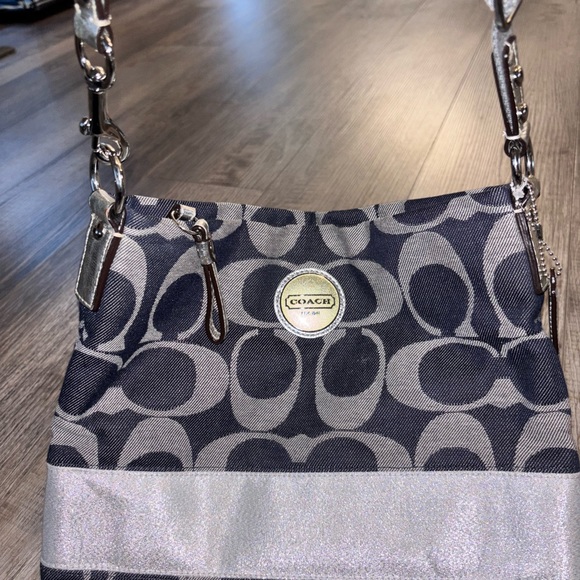 Coach Black and Gray Crossbody Bag